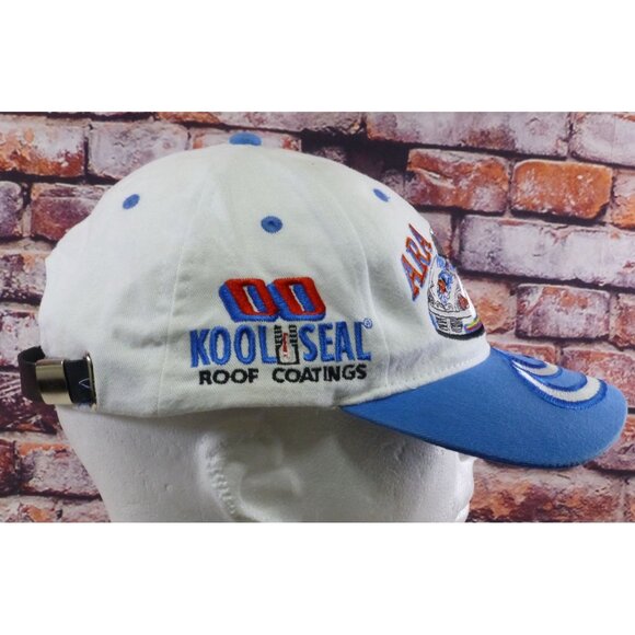 Vintage ARA Kool Seal Challenge Racing Hat White & Blue Embroidered Adjustable S - Picture 2 of 6